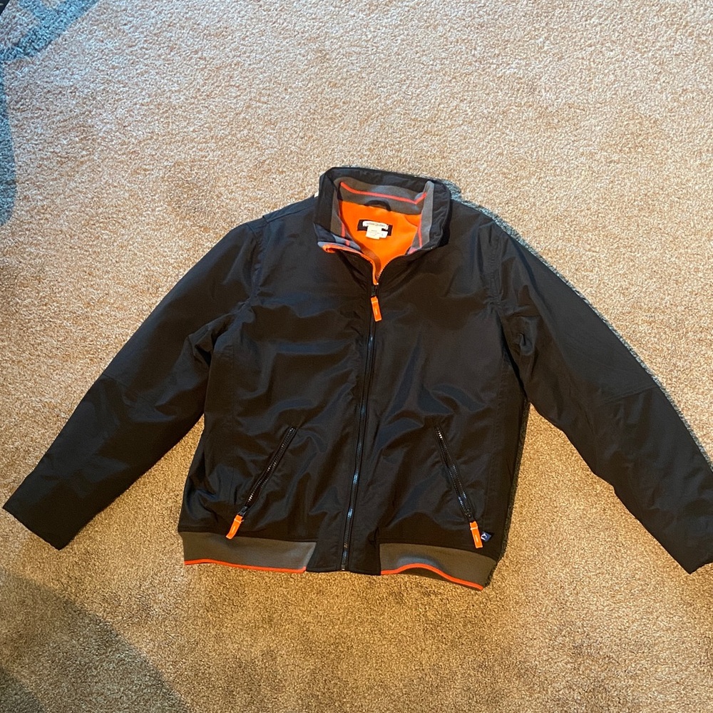 Carbon 2 Cobalt Jacket Bomber Nylon Full Zip Fleece Lined Black Mens Large